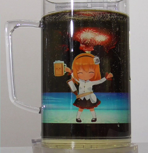 アニメグラスで花火鑑賞 アニメグラスで花火鑑賞